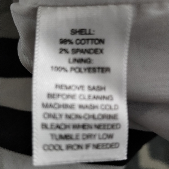 White House Black Market, Stripped Skirt Black & White - Picture 6 of 11